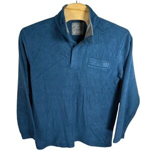 Free Fly‎ Fleece Pullover Bamboo Blend Snap Mock Neck Shirt 2XL FF012019
